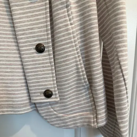 Tommy Hilfiger Striped Military style Knit Jacket with Signature Buttons - Picture 5 of 8